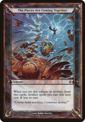 The Pieces Are Coming Together (Archenemy) card from Oversize Cards