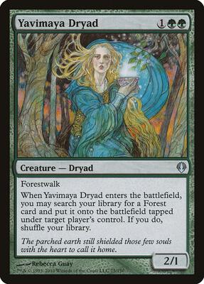 Yavimaya Dryad card from Archenemy