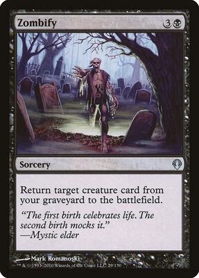 Zombify card from Archenemy