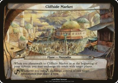 Cliffside Market (Planechase) card from Oversize Cards