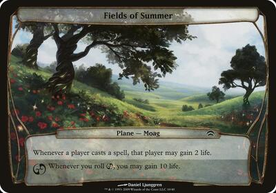 Fields of Summer (Planechase) card from Oversize Cards