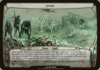 Grixis (Planechase) card from Oversize Cards