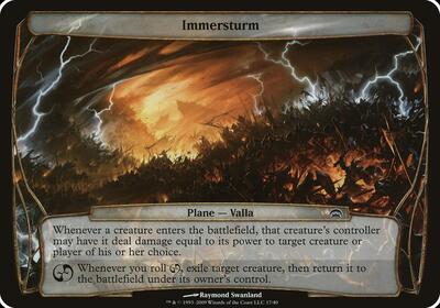 Immersturm (Planechase) card from Oversize Cards