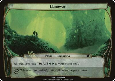 Llanowar (Planechase) card from Oversize Cards