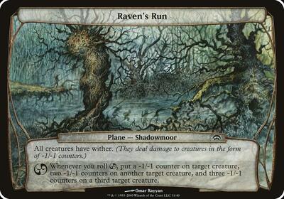 Raven's Run (Planechase) card from Oversize Cards