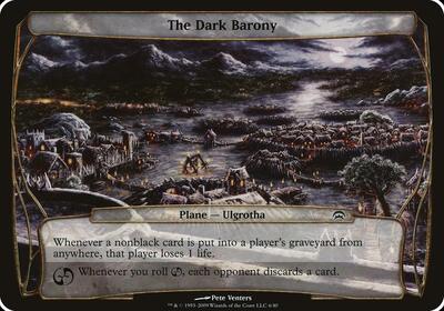 The Dark Barony (Planechase) card from Oversize Cards