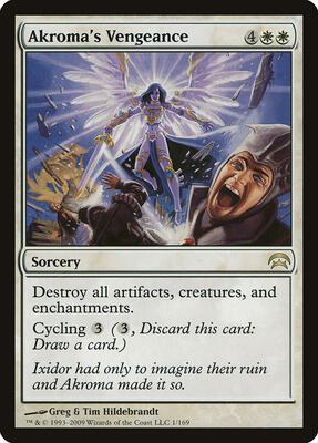 Akroma's Vengeance card from Planechase