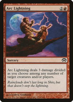 Arc Lightning card from Planechase