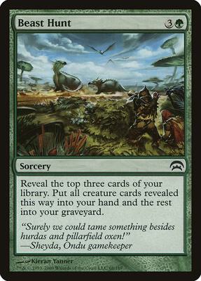 Beast Hunt card from Planechase