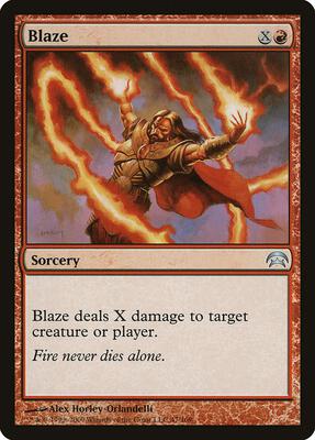 Blaze card from Planechase