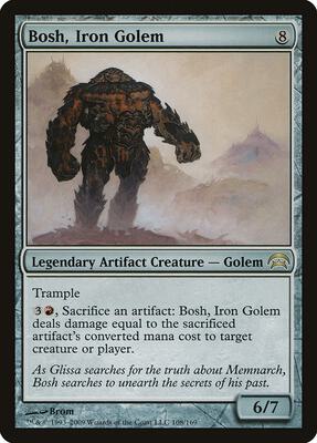 Bosh, Iron Golem card from Planechase