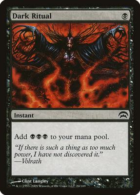 Dark Ritual card from Planechase