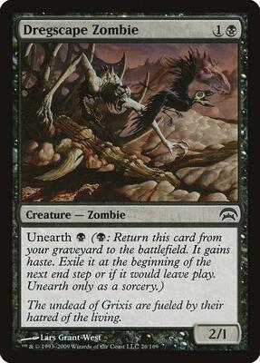 Dregscape Zombie card from Planechase
