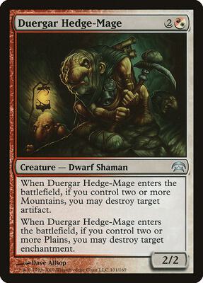 Duergar Hedge-Mage card from Planechase