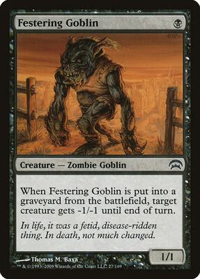 Festering Goblin card from Planechase