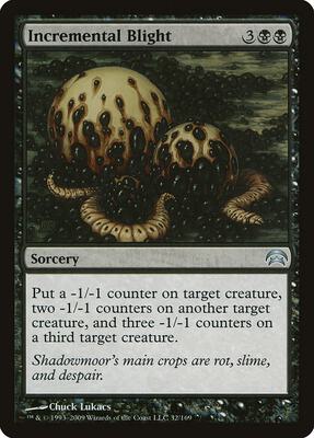 Incremental Blight card from Planechase