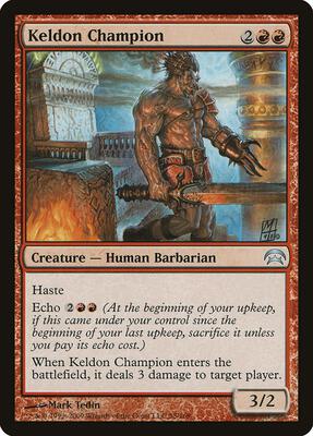 Keldon Champion card from Planechase