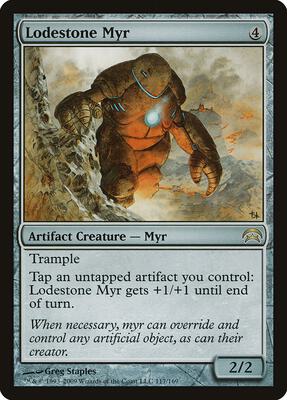 Lodestone Myr card from Planechase