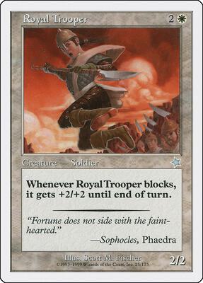 Royal Trooper card from Starter 1999