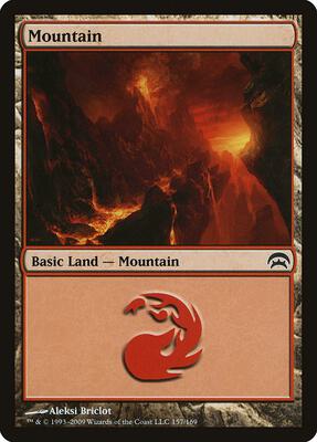 Mountain (157) card from Planechase