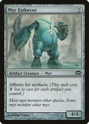 Myr Enforcer card from Planechase
