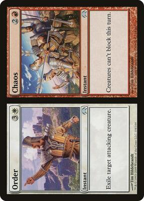 Order // Chaos card from Planechase