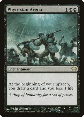 Phyrexian Arena card from Planechase
