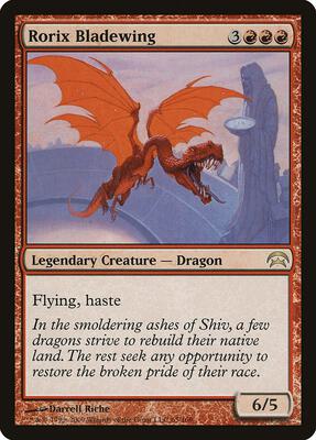 Rorix Bladewing card from Planechase