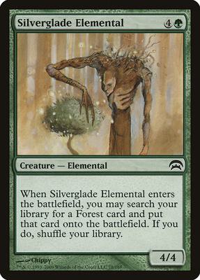 Silverglade Elemental card from Planechase