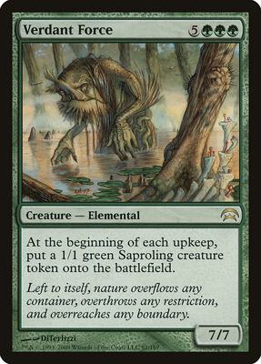 Verdant Force card from Planechase