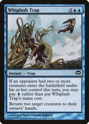 Whiplash Trap card from Planechase