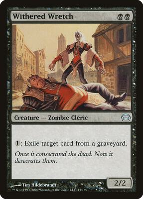 Withered Wretch card from Planechase