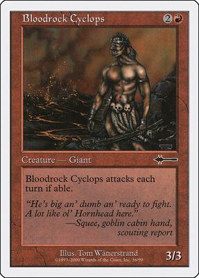 Bloodrock Cyclops card from Beatdown Box Set