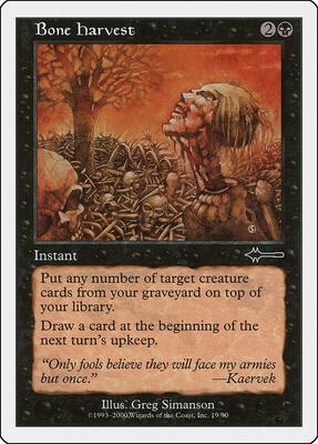 Bone Harvest card from Beatdown Box Set