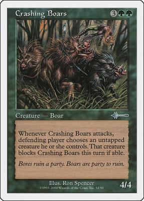 Crashing Boars card from Beatdown Box Set