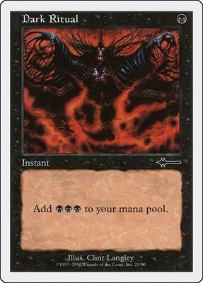 Dark Ritual card from Beatdown Box Set