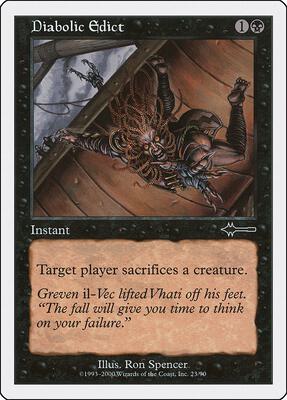 Diabolic Edict card from Beatdown Box Set