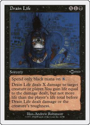 Drain Life card from Beatdown Box Set