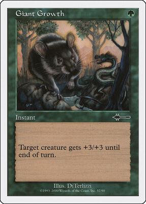 Giant Growth card from Beatdown Box Set