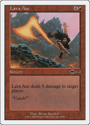 Lava Axe card from Beatdown Box Set
