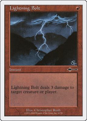 Lightning Bolt card from Beatdown Box Set