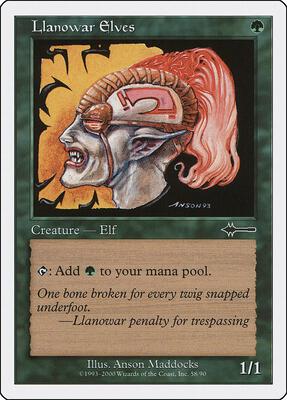 Llanowar Elves card from Beatdown Box Set