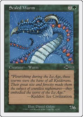 Scaled Wurm card from Beatdown Box Set