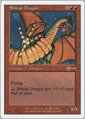 Shivan Dragon card from Beatdown Box Set