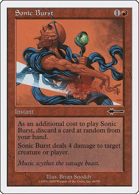 Sonic Burst card from Beatdown Box Set