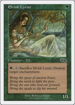 Elvish Lyrist card from Battle Royale Box Set