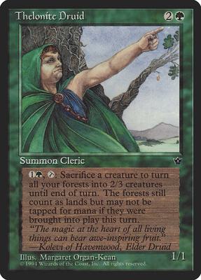 Thelonite Druid card from Fallen Empires