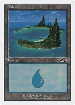 Island (110) card from Battle Royale Box Set