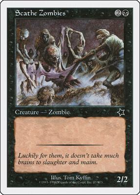 Scathe Zombies card from Starter 1999