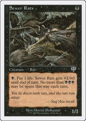 Sewer Rats card from Battle Royale Box Set